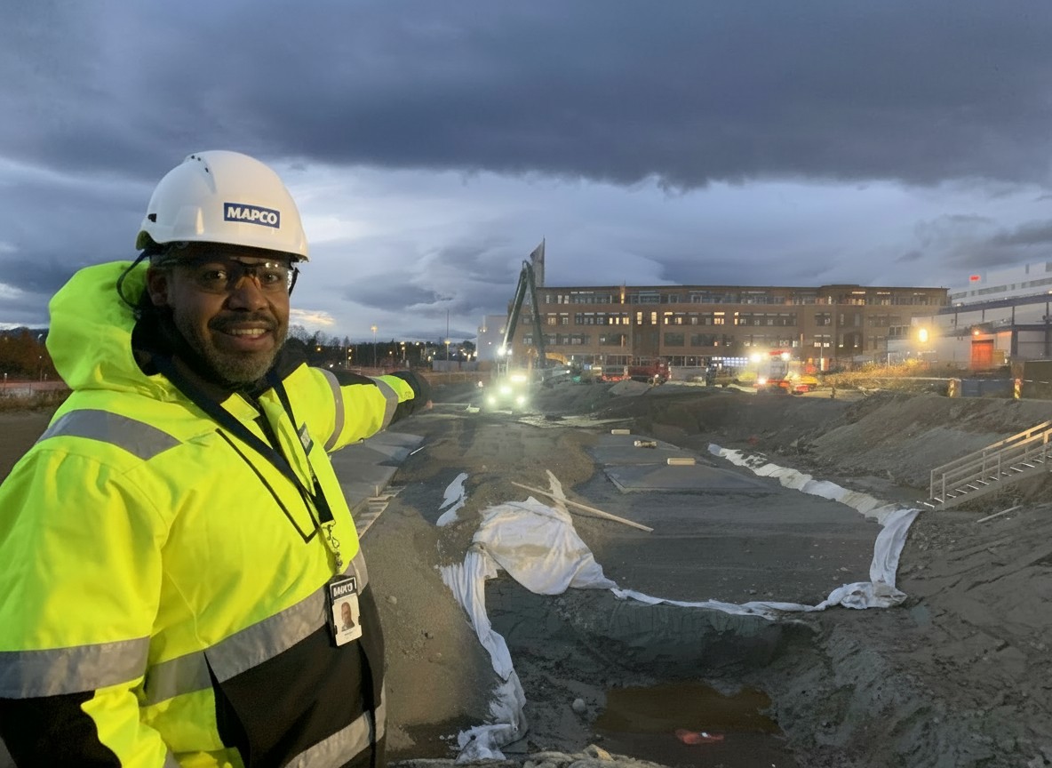 HMS Coordinator on construction site